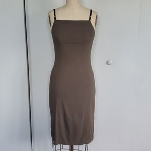 VTG Olive Green Form-Fitting Dress